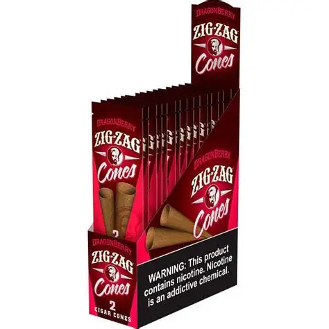 Zig Zag cones 2pk - Zig Zag Cones 2pk Dragonberry